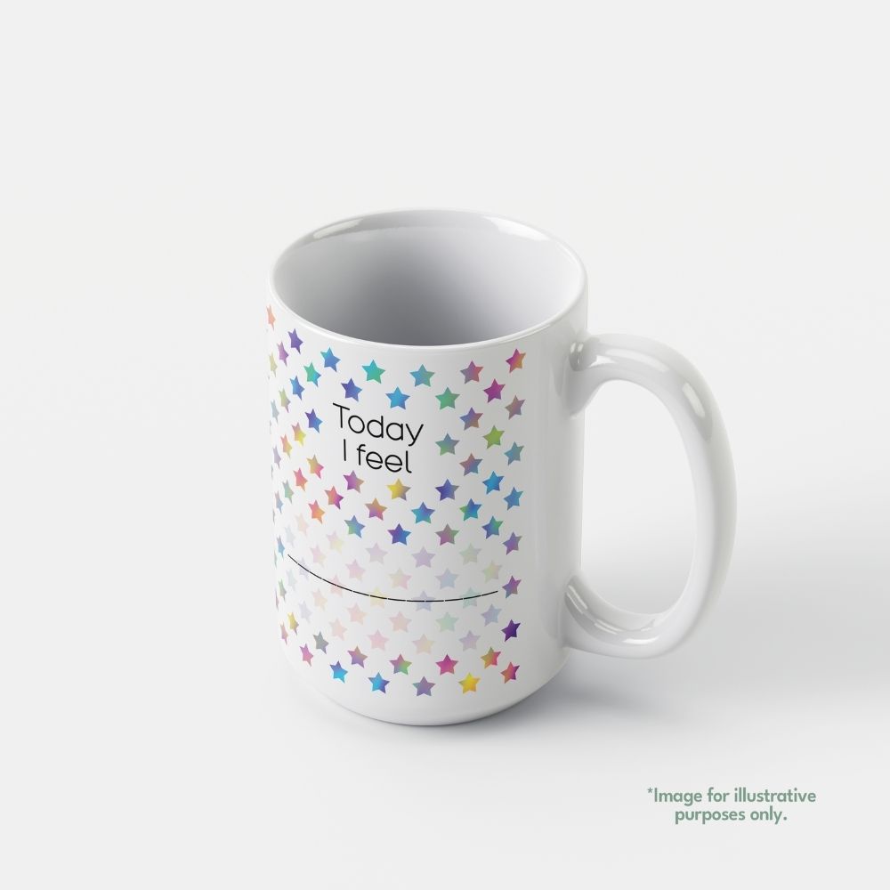15oz intentional mug I AFFIRM with fill-in phrase Today I feel...